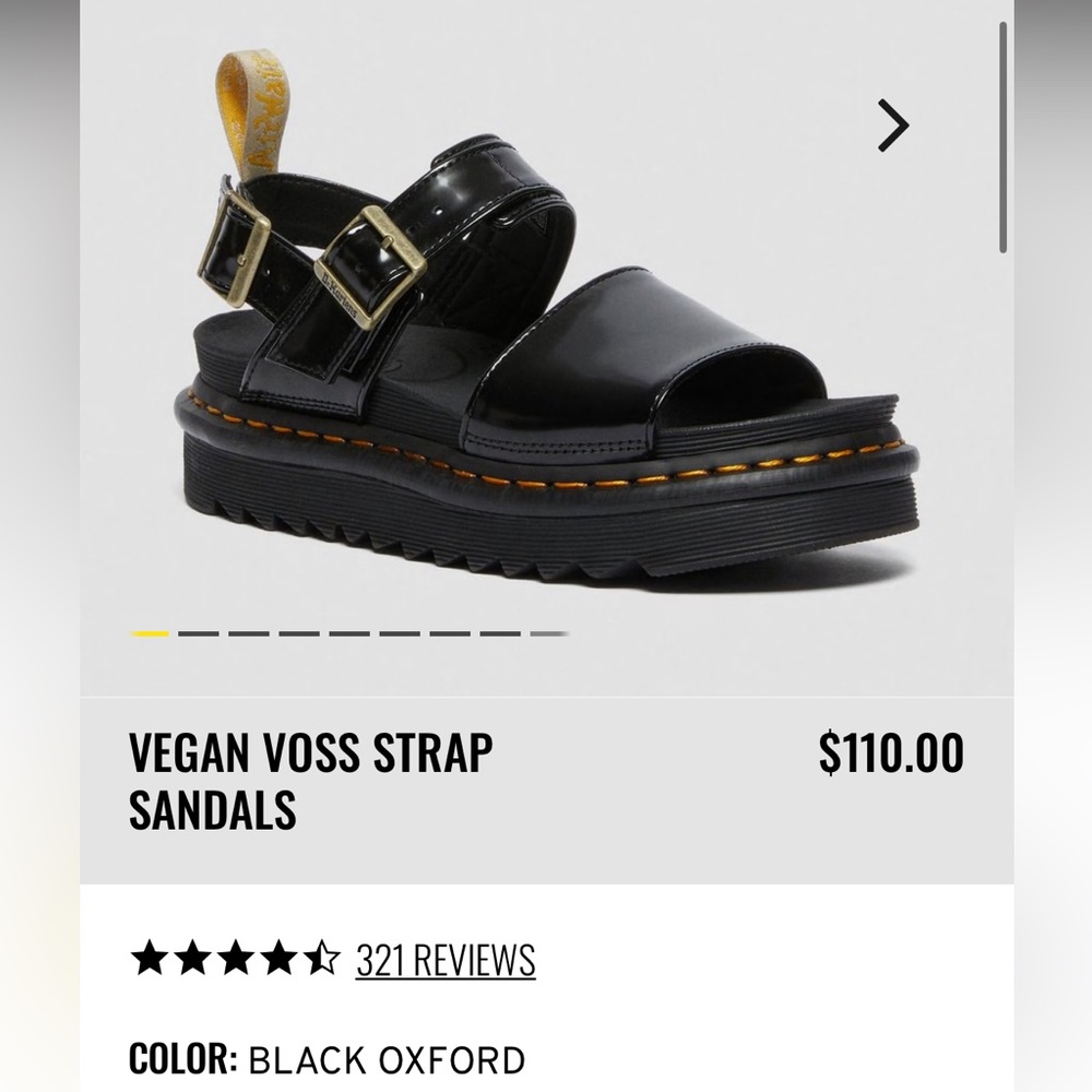 BRAND NEW WITH TAGS Doc Martens Vegan Voss Sandals size 9 - NWT